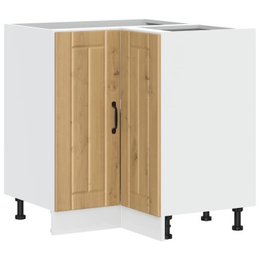 vidaXL Γωνιακό ντουλάπι βάσης κουζίνας "Lucca" Artisan Oak 75,5x75,5x81,5cm