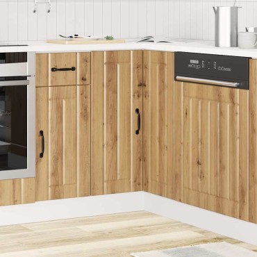 vidaXL Γωνιακό ντουλάπι βάσης κουζίνας "Lucca" Artisan Oak 75,5x75,5x81,5cm