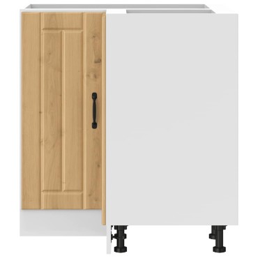 vidaXL Γωνιακό ντουλάπι βάσης κουζίνας "Lucca" Artisan Oak 75,5x75,5x81,5cm