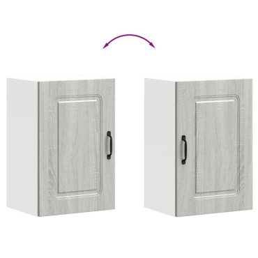 vidaXL Ντουλάπι τοίχου κουζίνας "Kalmar" Γκρι Sonoma 40x31x60cm 1 τεμ.