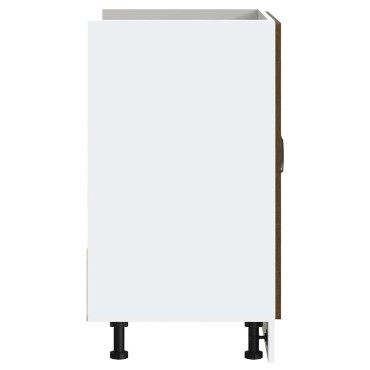 vidaXL Ντουλάπι βάσης νεροχύτη "Kalmar" Καφέ δρυς 80x46x81,5cm 1 τεμ.