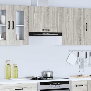 vidaXL Ντουλάπι τοίχου κουζίνας "Kalmar" Γκρι Sonoma 60x31x40cm 1 τεμ.