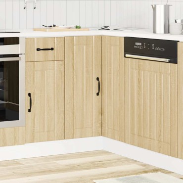 vidaXL Γωνιακό ντουλάπι βάσης κουζίνας "Lucca" Sonoma Oak 75,5x75,5x81,5cm