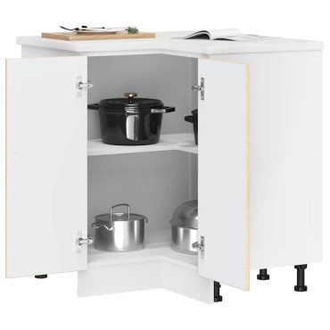 vidaXL Γωνιακό ντουλάπι βάσης κουζίνας "Lucca" Sonoma Oak 75,5x75,5x81,5cm
