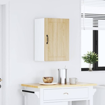 vidaXL ντουλάπι τοίχου κουζίνας "Lucca" Sonoma Oak Engineered Wood 40x31x60cm