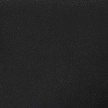 vidaXL Οθωμανικό κρεβάτι με στρώμα Μαύρο 180x200cm Faux Leather