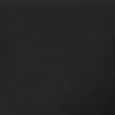 vidaXL Οθωμανικό κρεβάτι με στρώμα Μαύρο 180x200cm Faux Leather
