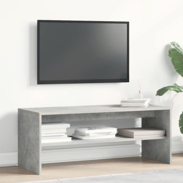 vidaXL Έπιπλο Τηλεόρασης Γκρι Σκυροδέματος 100x40x40cm Μοριοσανίδα