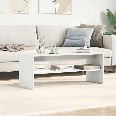 vidaXL Έπιπλο Τηλεόρασης Λευκό 100x40x40cm από Μοριοσανίδα