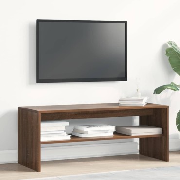 vidaXL Έπιπλο Τηλεόρασης Καφέ Δρυς 100x40x40cm Επεξεργασμένο Ξύλο
