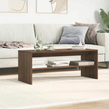 vidaXL Έπιπλο Τηλεόρασης Καφέ Δρυς 100x40x40cm Επεξεργασμένο Ξύλο