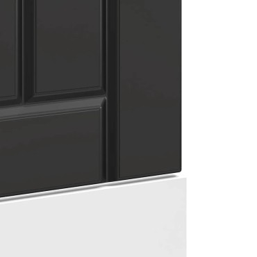 vidaXL Πίνακας πλυντηρίου πιάτων Lucca Μαύρο μηχανουργικό ξύλο 45x1,5x67cm
