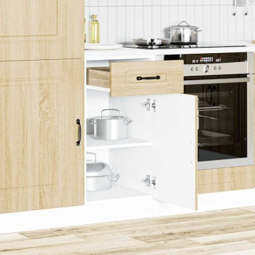 vidaXL ντουλάπι βάσης κουζίνας Kalmar Sonoma δρυς Επεξεργασμένο Ξύλο 40x46x81,5cm