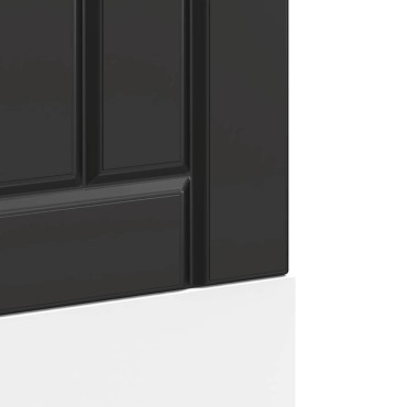vidaXL Πίνακας πλυντηρίου πιάτων "Lucca" Μαύρο μηχανουργικό ξύλο 60x1,5x67 cm