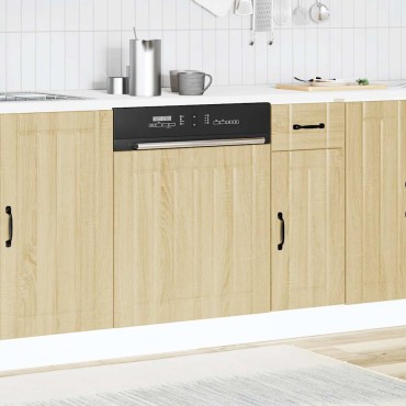 vidaXL Πλυντήριο πιάτων Πίνακας "Lucca" Sonoma Oak Engineered Wood 60x1,5x67 cm