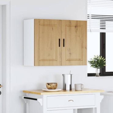 vidaXL ντουλάπι τοίχου κουζίνας "Porto" Artisan Oak Engineered Wood 80x31x60cm