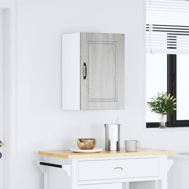 vidaXL Ντουλάπι τοίχου κουζίνας "Porto" Γκρι Sonoma 40x31x60cm 1 τεμ.
