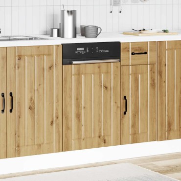 vidaXL Πίνακας πλυντηρίου πιάτων "Lucca" Artisan Oak Engineered Wood 45x1,5x67 cm