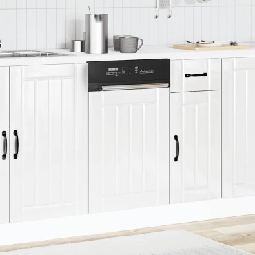 vidaXL Πίνακας πλυντηρίου πιάτων "Lucca" High Gloss White 45x1,5x67 cm