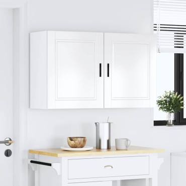 vidaXL ντουλάπια τοίχου κουζίνας 2 τεμ. "Porto" High Gloss White 50x31x60cm