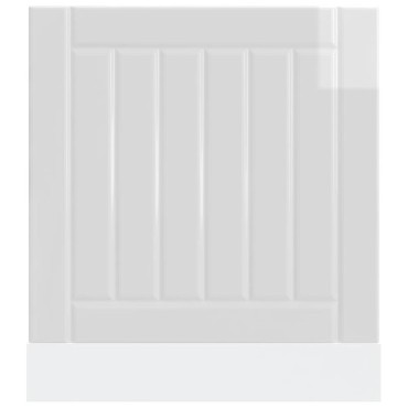 vidaXL Πίνακας πλυντηρίου πιάτων "Lucca" High Gloss White 60x1,5x67 cm