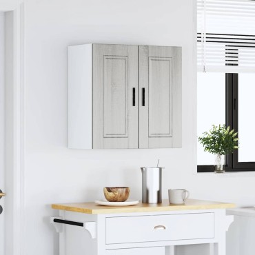 vidaXL Ντουλάπι τοίχου κουζίνας "Porto" Γκρι Sonoma 60x31x60cm 1 τεμ.