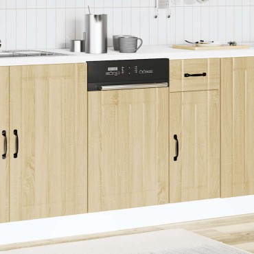 vidaXL Πλυντήριο πιάτων Πίνακας "Lucca" Sonoma Oak Engineered Wood 45x1,5x67 cm