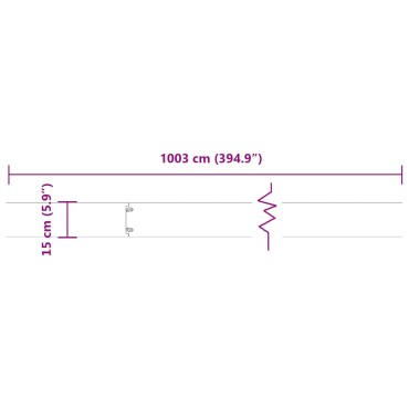 vidaXL Περιφράξεις γκαζόν 10 τεμάχια 15x103 cm από ανοξείδωτο ατσάλι