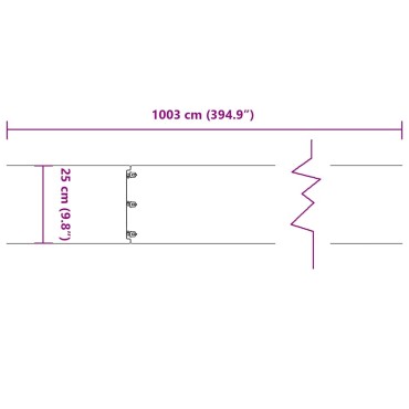 vidaXL Περιφράξεις γκαζόν 10 τεμάχια 25x103 cm από ανοξείδωτο ατσάλι