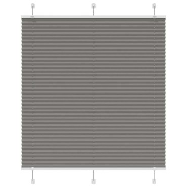 vidaXL Πλισέ περσίδα Ανθρακί 115x100 cm Πλάτος υφάσματος 114,4 cm