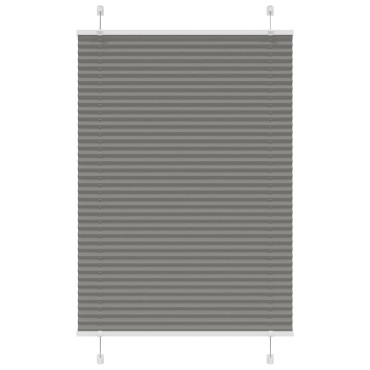 vidaXL Πλισέ περσίδα Ανθρακί 90x100 cm Πλάτος υφάσματος 89,4 cm
