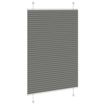 vidaXL Πλισέ περσίδα Ανθρακί 90x100 cm Πλάτος υφάσματος 89,4 cm
