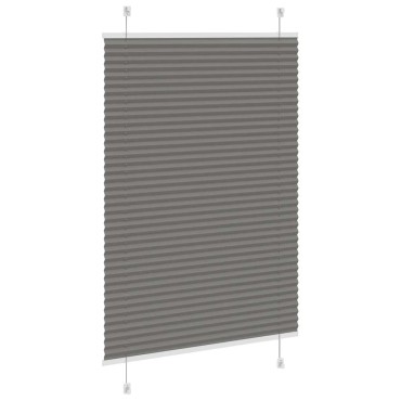 vidaXL Πλισέ περσίδα Ανθρακί 90x150 cm Πλάτος υφάσματος 89,4 cm