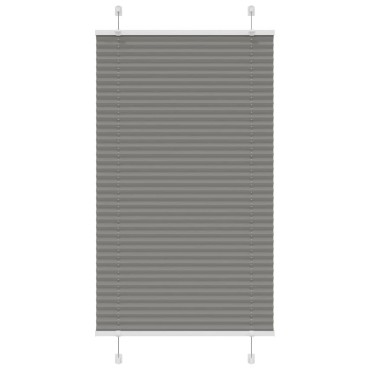 vidaXL Πλισέ περσίδα Ανθρακί 80x100 cm Πλάτος υφάσματος 79,4 cm