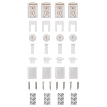 vidaXL Πλισέ περσίδα Μαύρο 55x150 cm Πλάτος υφάσματος 54,4 cm