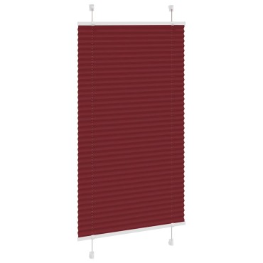 vidaXL Πλισέ περσίδα Μπορντό κόκκινο 70x150 cm Πλάτος υφάσματος