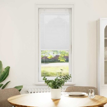 vidaXL Πλισέ περσίδα Λευκό 50x150 cm Πλάτος υφάσματος 49,4 cm