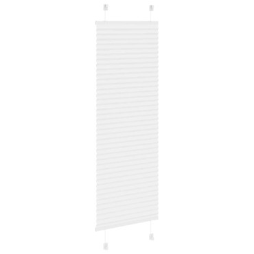 vidaXL Πλισέ περσίδα Λευκό 50x150 cm Πλάτος υφάσματος 49,4 cm