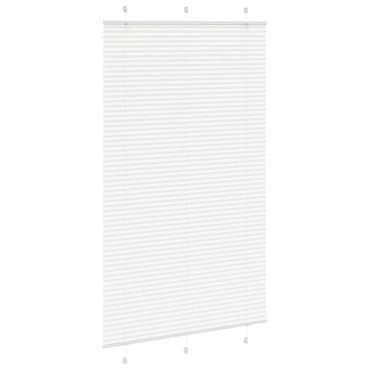 vidaXL Πλισέ περσίδα Λευκό 115x200 cm Πλάτος υφάσματος 114,4 cm