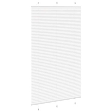 vidaXL Πλισέ περσίδα Λευκό 115x200 cm Πλάτος υφάσματος 114,4 cm