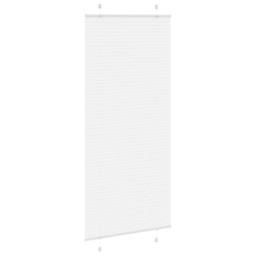 vidaXL Πλισέ περσίδα Λευκό 100x200 cm Πλάτος υφάσματος 99,4 cm