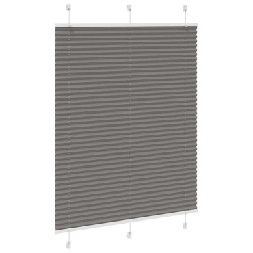 vidaXL Πλισέ περσίδα Ανθρακί 110x100 cm Πλάτος υφάσματος 109,4 cm