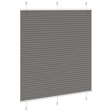 vidaXL Πλισέ περσίδα Ανθρακί 120x150 cm Πλάτος υφάσματος 119,4 cm