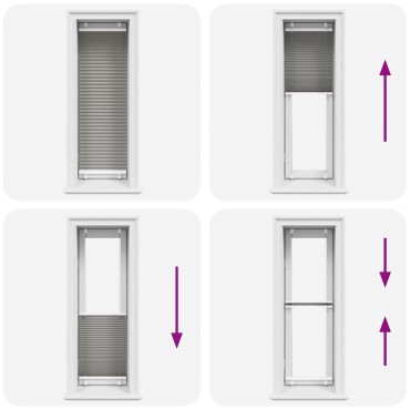 vidaXL Πλισέ περσίδα Ανθρακί 50x150 cm Πλάτος υφάσματος 49,4 cm