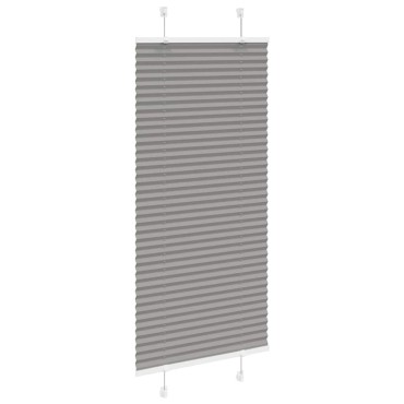 vidaXL Πλισέ περσίδα Ανθρακί 65x100 cm Πλάτος υφάσματος 64,4 cm
