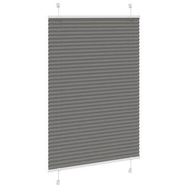 vidaXL Πλισέ περσίδα Ανθρακί 85x150 cm Πλάτος υφάσματος 84,4 cm