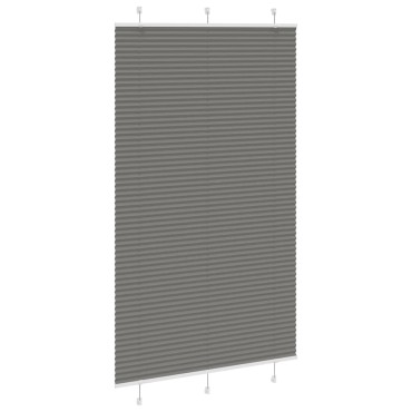 vidaXL Πλισέ περσίδα Ανθρακί 120x200 cm Πλάτος υφάσματος 119,4 cm