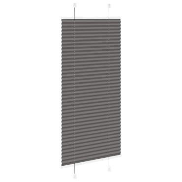vidaXL Πλισέ περσίδα Μαύρο 60x100 cm Πλάτος υφάσματος 59,4 cm