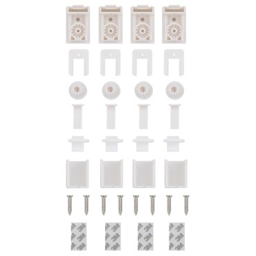 vidaXL Πλισέ περσίδα Λευκό 60x100 cm Πλάτος υφάσματος 59,4 cm