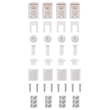 vidaXL Πλισέ περσίδα Λευκό 70x100 cm Πλάτος υφάσματος 69,4 cm
